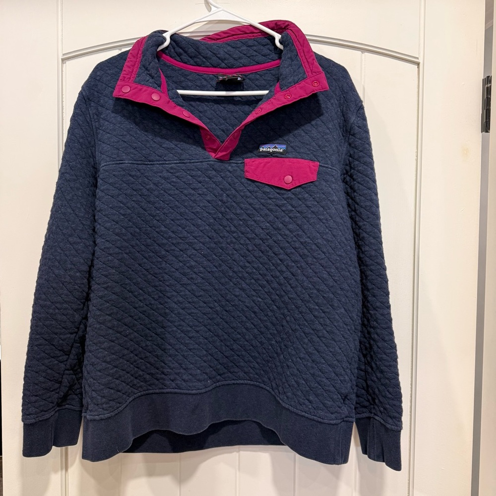 Patagonia Women’s Organic Cotton Quilt Snap-T Pullover — Size Large